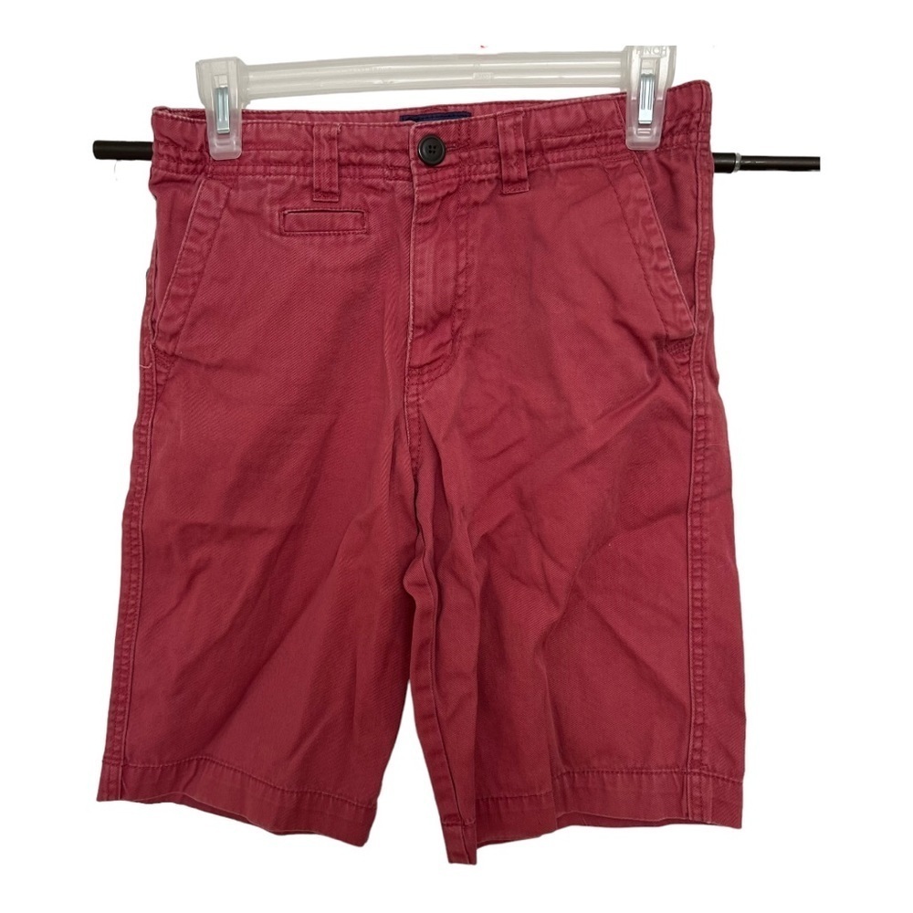 Cherokee Boys Chino Short Cotton Slash Pockets Flat‎ Front Red Size 14